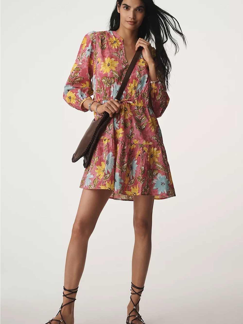 Velvet by Graham & Spencer Sharlene Floral Mini Dress Size M
